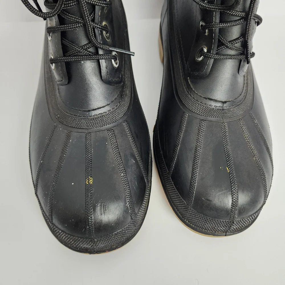 Bata Mens Size 11 Waterproof Rubber Duck Boots Felt Liners 9